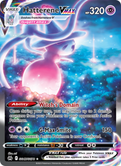 Hatterene VMAX - pokemon TCG Card