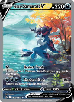 Hisuian Samurott V - pokemon TCG Card