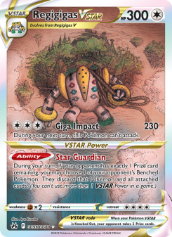Regigigas VSTAR - pokemon TCG Card