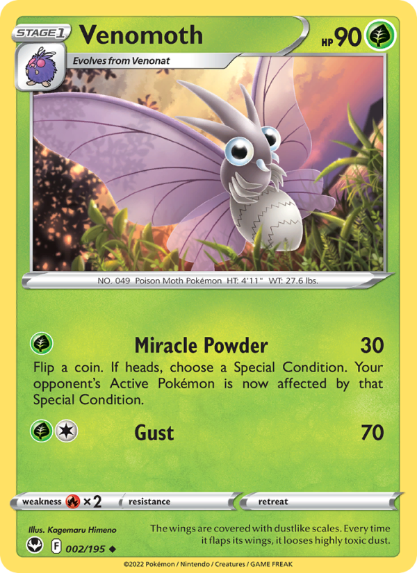 Venomoth - Pokémon TCG Card