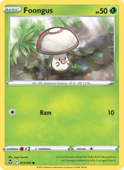 Foongus - pokemon TCG Card