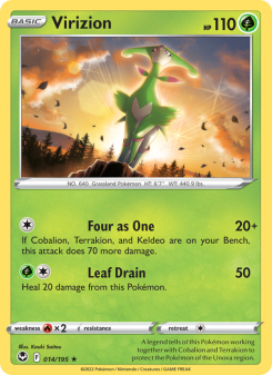 Virizion - pokemon TCG Card