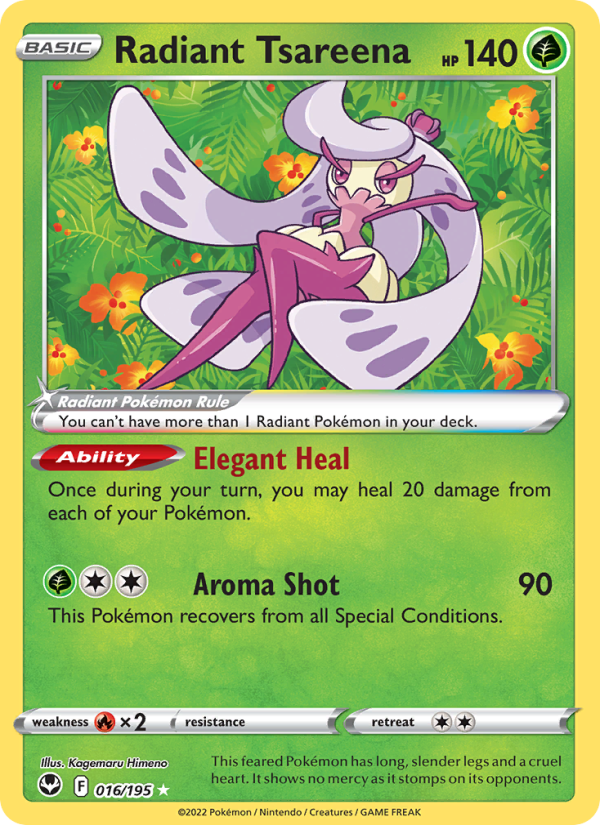 Radiant Tsareena - Pokémon TCG Card