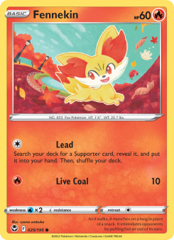 Fennekin - pokemon TCG Card