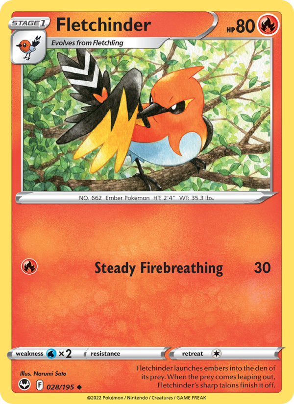 Fletchinder - Pokémon TCG Card
