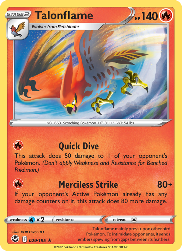 Talonflame - Pokémon TCG Card