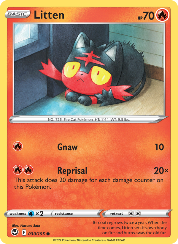 Litten - Pokémon TCG Card