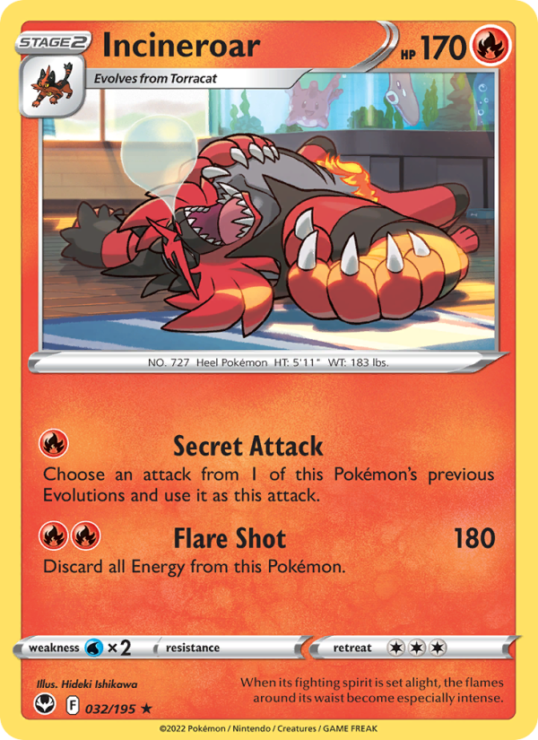 Incineroar - Pokémon TCG Card