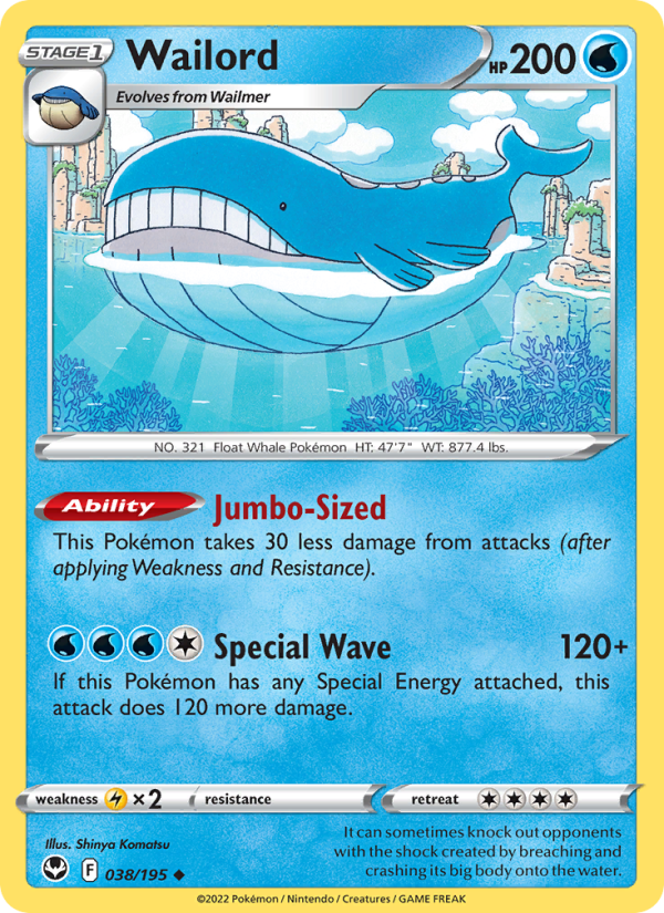 Wailord - Pokémon TCG Card