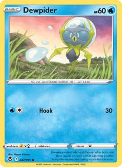 Dewpider - pokemon TCG Card