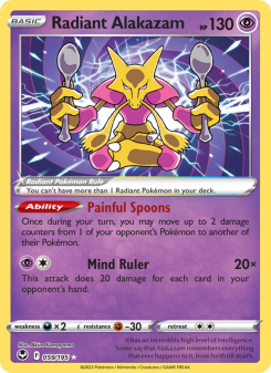 Radiant Alakazam - pokemon TCG Card