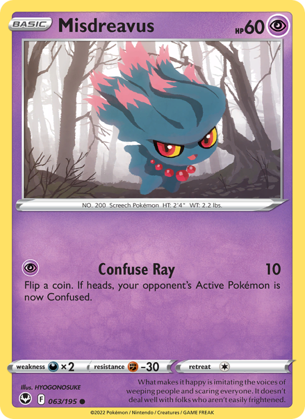 Misdreavus - Pokémon TCG Card