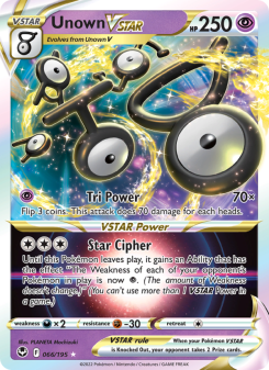 Unown VSTAR - pokemon TCG Card