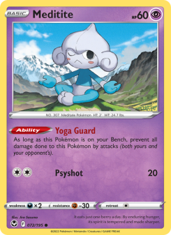Meditite - pokemon TCG Card