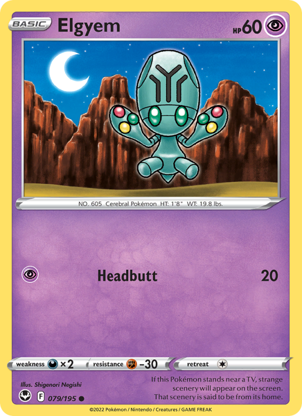 Elgyem - Pokémon TCG Card