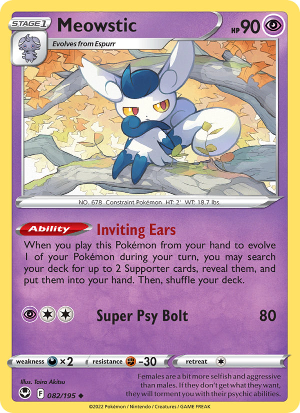 Meowstic - Pokémon TCG Card