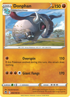 Donphan - pokemon TCG Card