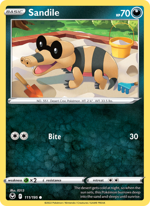 Sandile - Pokémon TCG Card