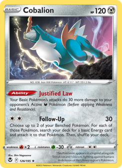 Cobalion - pokemon TCG Card