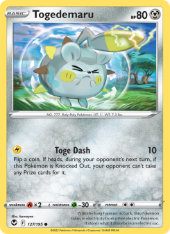Togedemaru - pokemon TCG Card