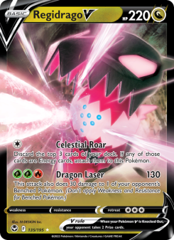 Regidrago V - pokemon TCG Card