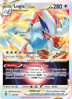 Lugia VSTAR - pokemon TCG Card