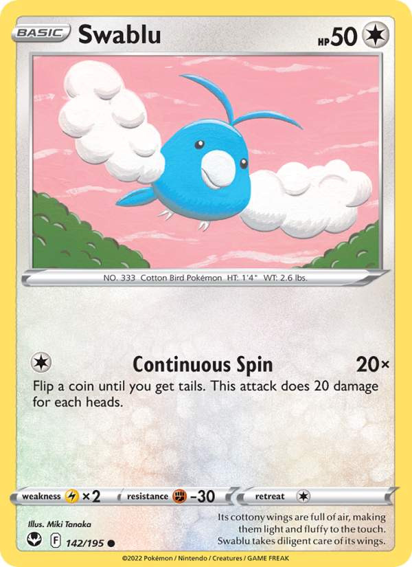 Swablu - Pokémon TCG Card