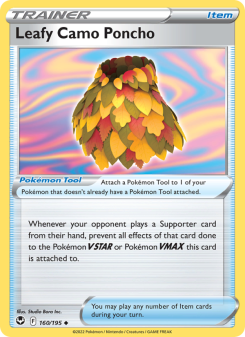 Leafy Camo Poncho - pokemon TCG Card