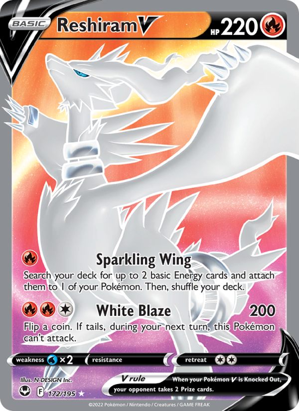 Reshiram V - Pokémon TCG Card