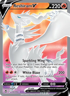 Reshiram V - pokemon TCG Card