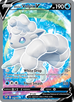 Alolan Vulpix V - pokemon TCG Card