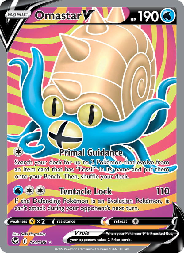 Omastar V - Pokémon TCG Card