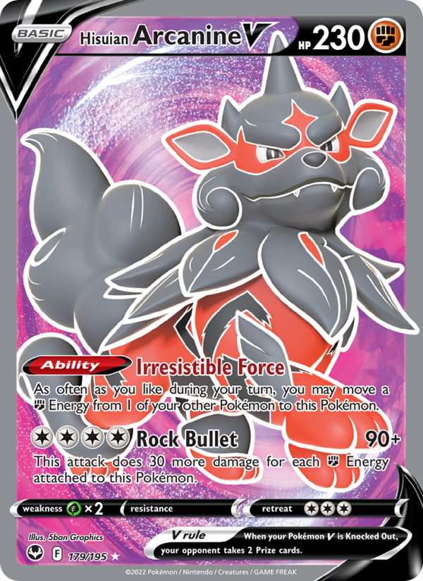Hisuian Arcanine V - Pokémon TCG Card