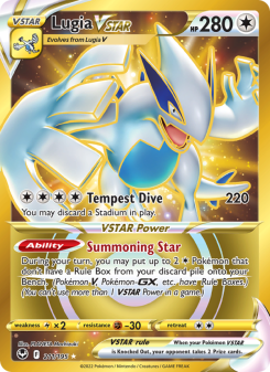 Lugia VSTAR - pokemon TCG Card