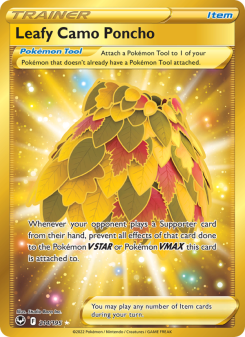 Leafy Camo Poncho - pokemon TCG Card