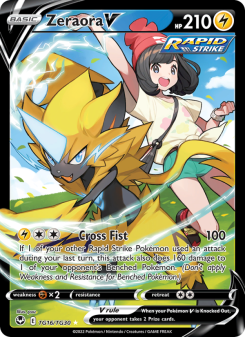 Zeraora V - pokemon TCG Card