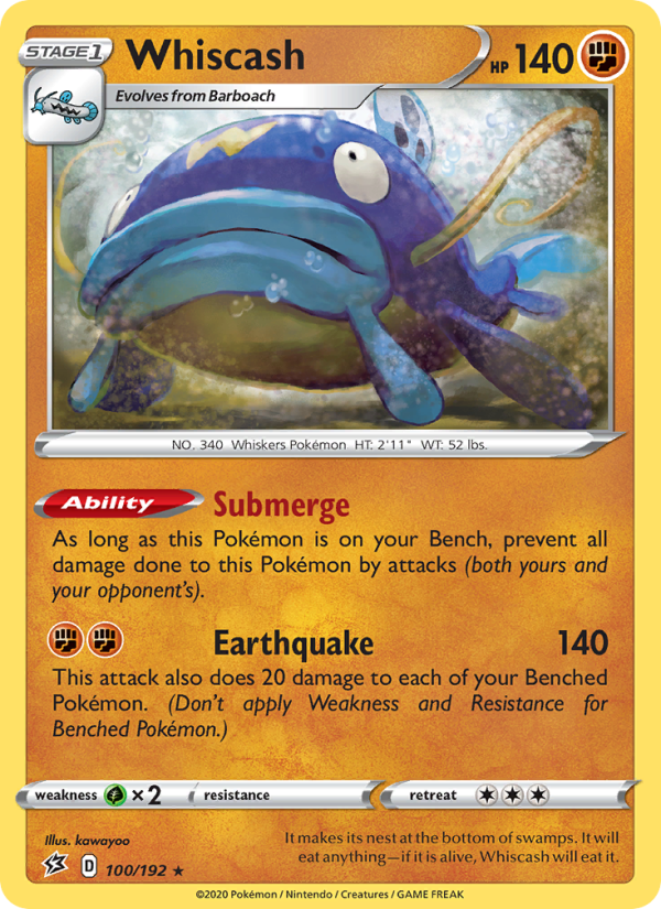 Whiscash - Pokémon TCG Card