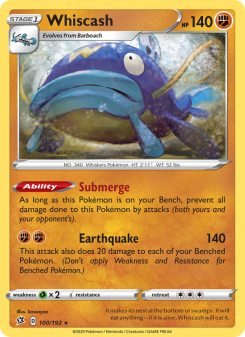 Whiscash - pokemon TCG Card