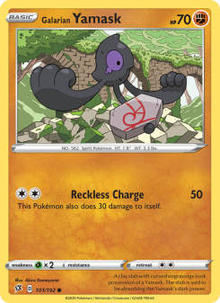 Galarian Yamask - pokemon TCG Card
