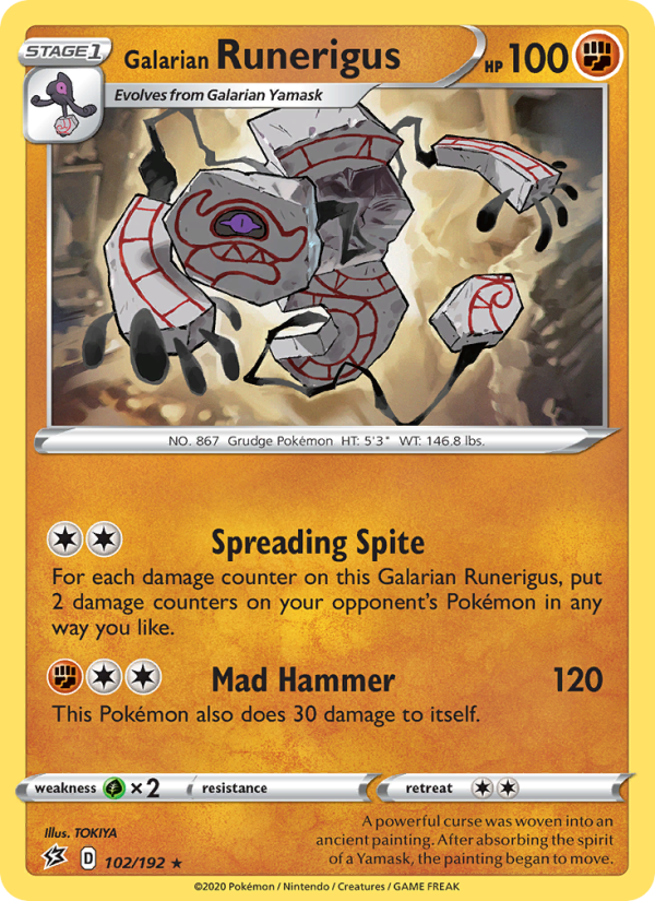 Galarian Runerigus - Pokémon TCG Card