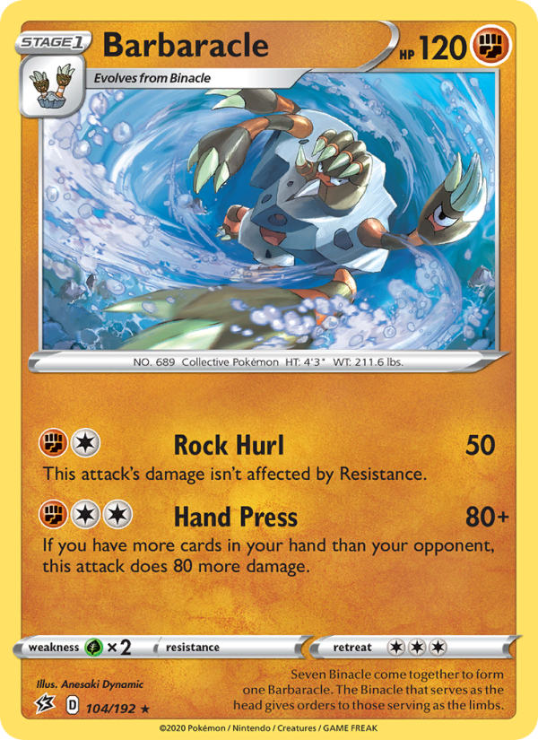 Barbaracle - Pokémon TCG Card