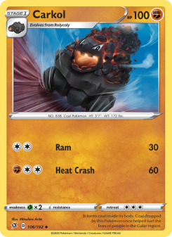 Carkol - pokemon TCG Card