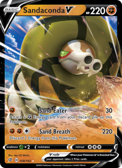 Sandaconda V - pokemon TCG Card