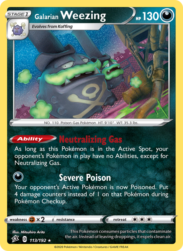 Galarian Weezing - Pokémon TCG Card