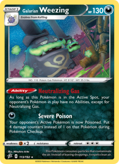 Galarian Weezing - pokemon TCG Card
