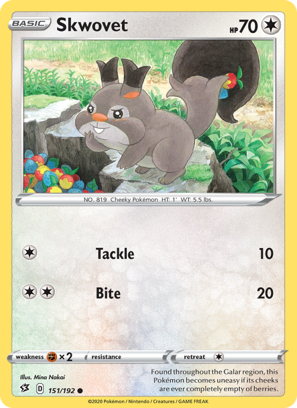 Skwovet - Pokémon TCG Card