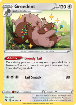 Greedent - pokemon TCG Card
