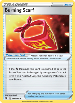Burning Scarf - pokemon TCG Card
