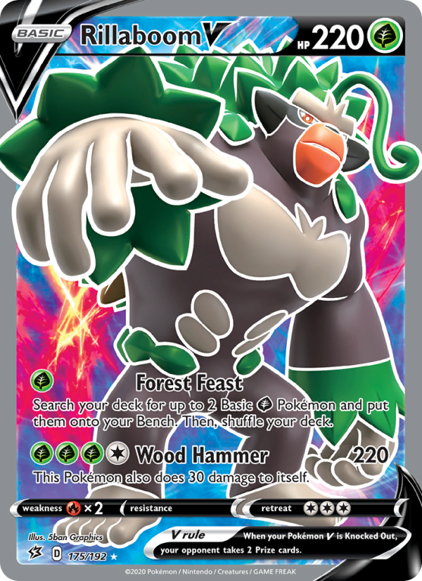 Rillaboom V - Pokémon TCG Card