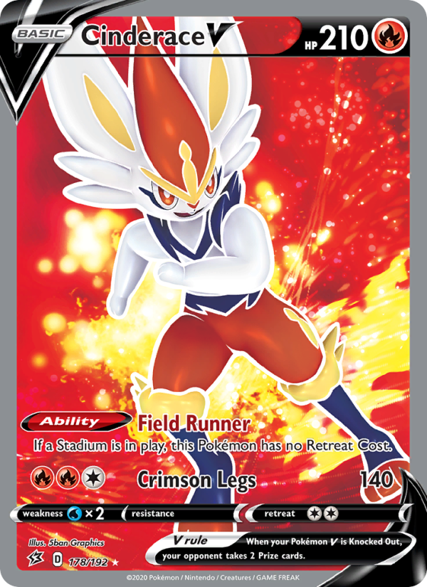 Cinderace V - Pokémon TCG Card